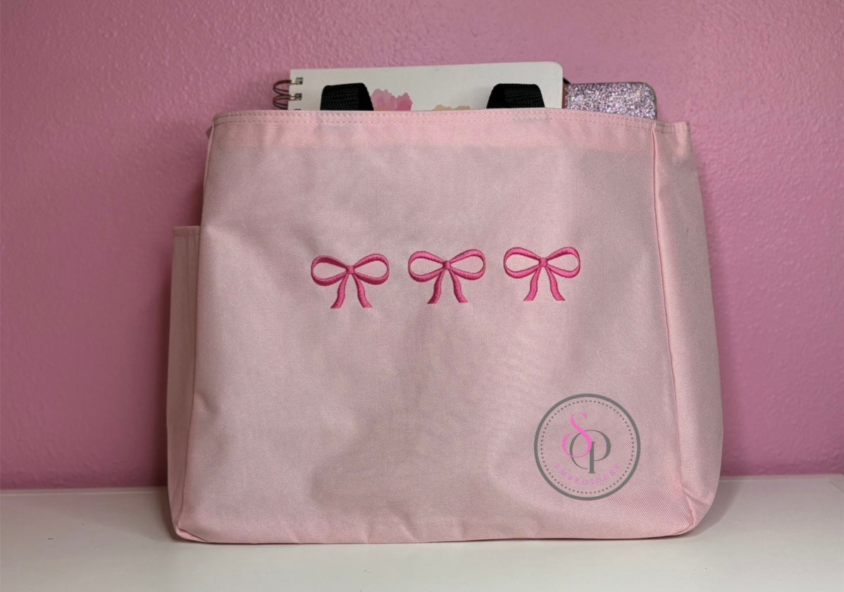 Embroidered tote