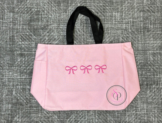 Embroidered tote