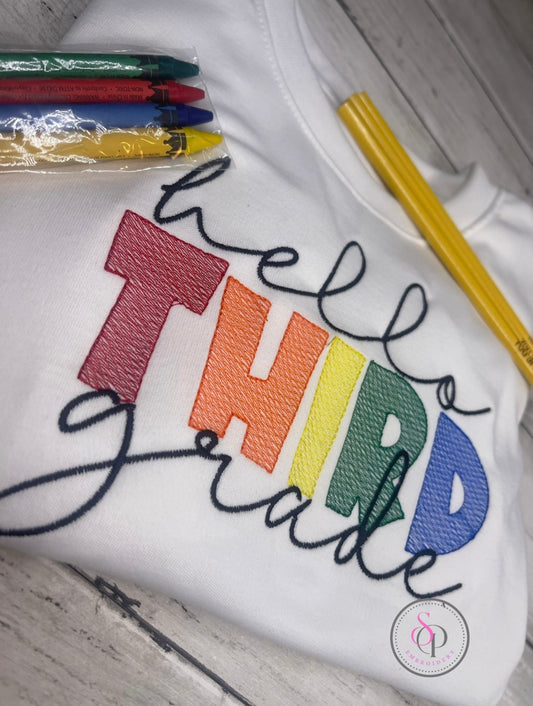 Back to school “ Hello 3rd Grade”
