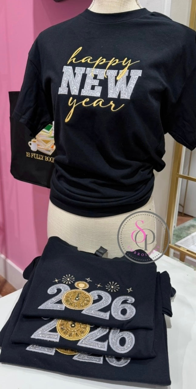 Embroidered New Year Tshirt