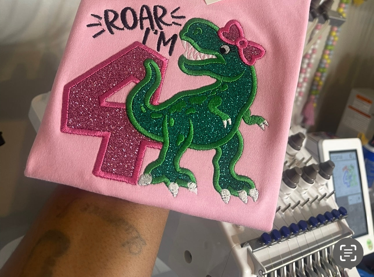 Embroidered birthday shirt